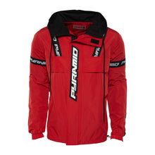 Load image into Gallery viewer, Black Pyramid Logo Tape Pullover Jacket Mens Style : Y6161740-Red - Black Pyramid Logo Tape Pullover Jacket Mens Style : Y6161740-Red
